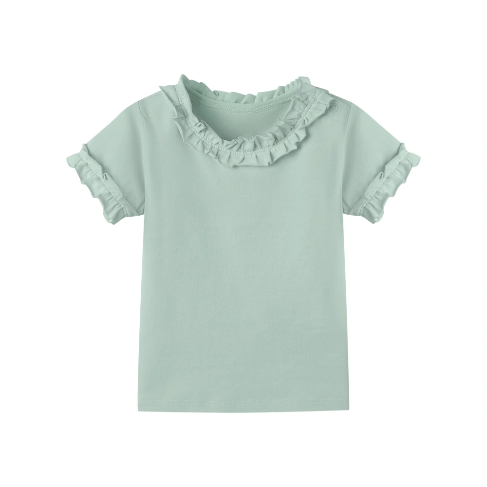 Baby Girl Ruffle Short Sleeve Tee