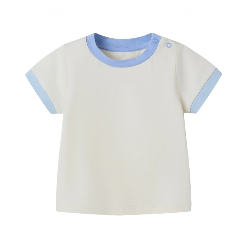 Baby Plant-dyed Organic Cotton Contrast Short Sleeve Tee