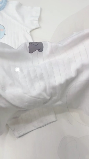 Plant-Dyed Organic Cotton Balloon Animal Baby Romper