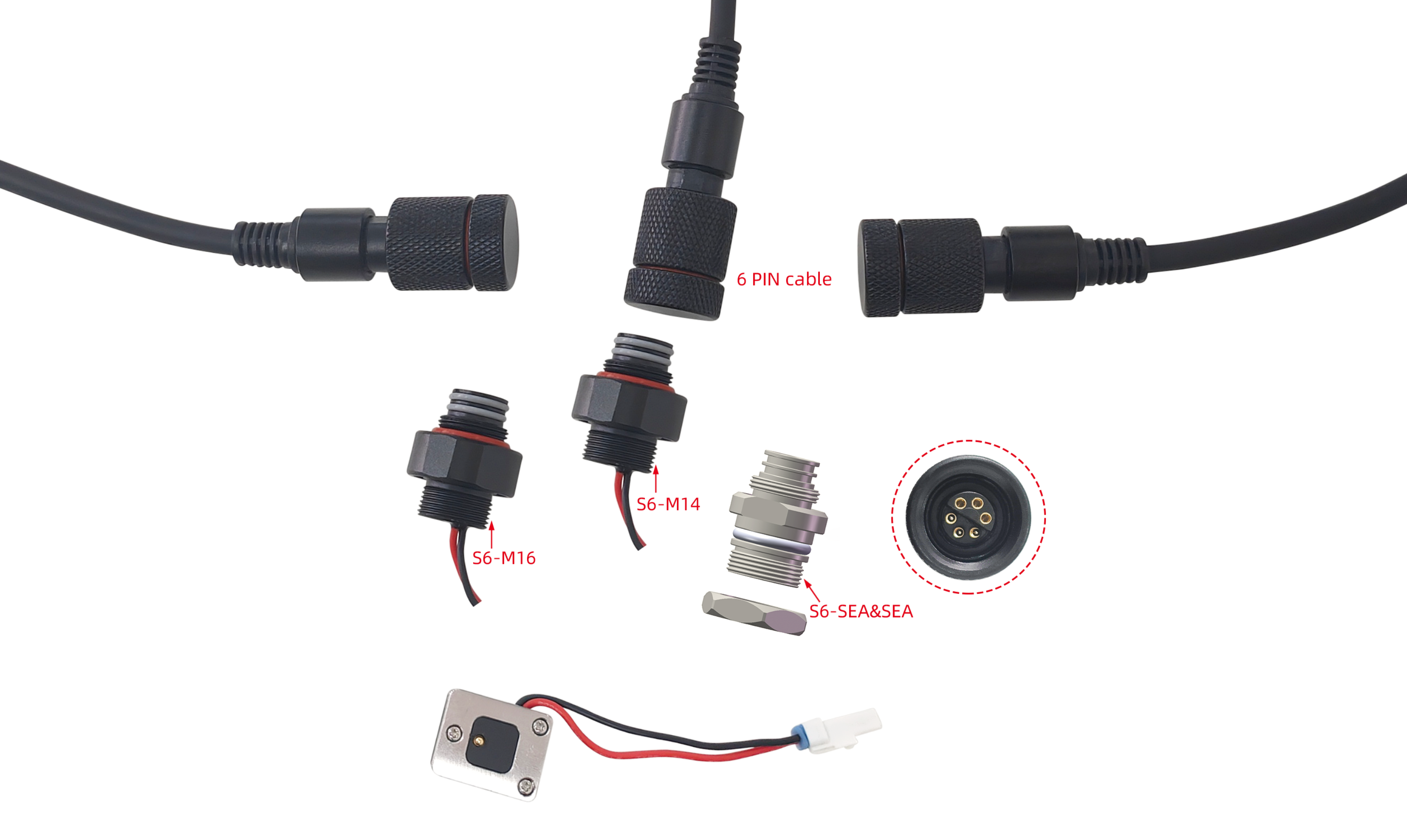 6pin Cable set include an adapter