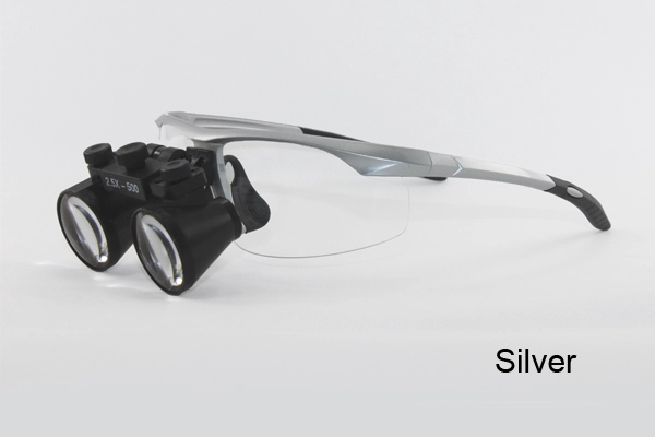 Flip Up dental surgical loupes 2.5x 3.0x 3.5x with Sports frames