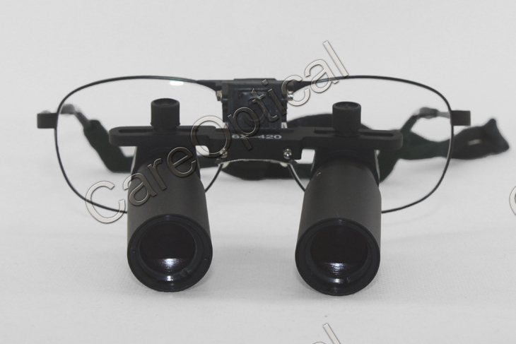Flip Up Prismatic (Kepler) Loupes 3.0x-8.0x with Titanium Frames