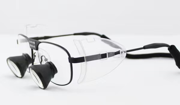Custom Made TTL dental loupes surgical loupes 2.5x 3.0x 3.5x Titanium Frames with LED lights H60