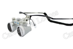 Flip Up waterproof dental surgical loupes 2.5X 3.0X 3.5X With no lens staiinless steel frames