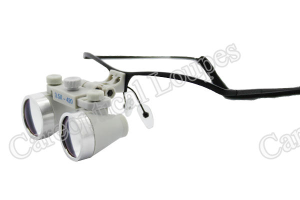 Flip Up waterproof dental surgical loupes 2.5X 3.0X 3.5X With no lens staiinless stell frames
