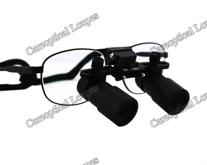 Flip Up Prismatic Loupes 3.0x-8.0x with Titanium Frames