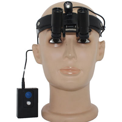 Headbnd Prismatic dental surgical loupes 3.0x -8.0X with LED light H60