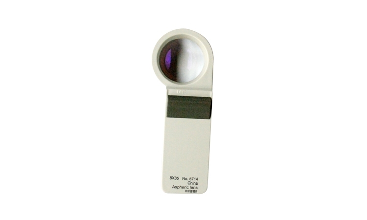 Handheld magnfier 671 L Series Aspheric coating lens  with LED Light Illumination