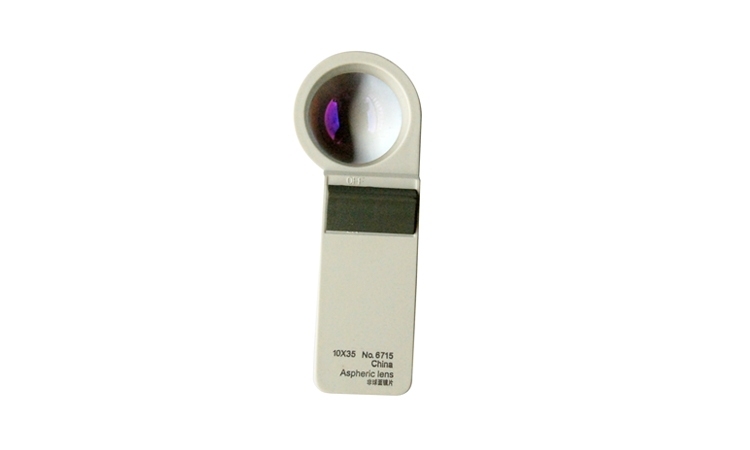 Handheld magnfier 671 L Series Aspheric coating lens  with LED Light Illumination