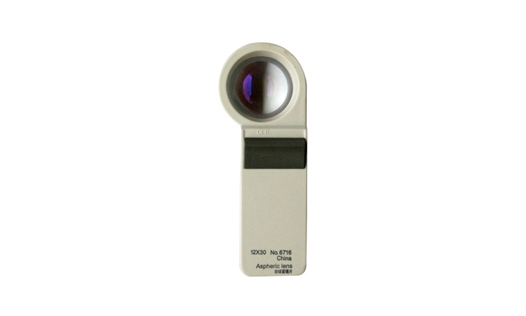 Handheld magnfier 671 L Series Aspheric coating lens  with LED Light Illumination