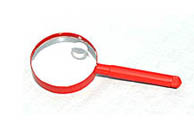 handheld magnfier 673 Series Bifocal metal handle and rim plastic lens
