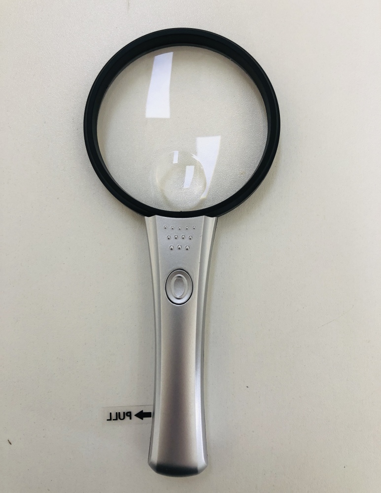 Handheld bifocals magnifier C-18075 With LED light  illumination