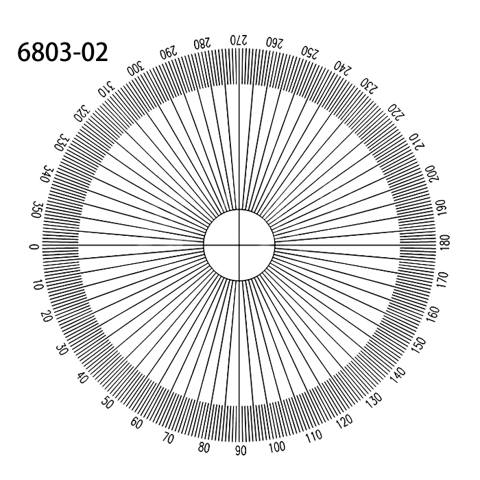 8x Standing magnifier with glass reticle C-6803 Series