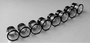 8x Standing magnifier with glass reticle C-6803 Series