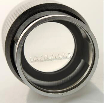 Standing magnifier focus adjustable 10X with line scale C-8011