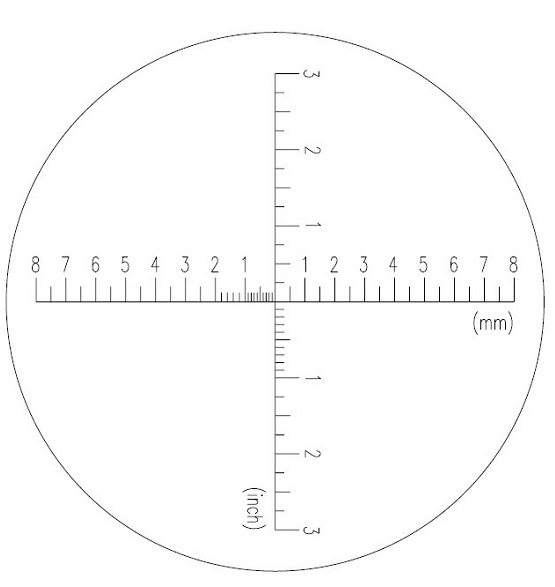 Standing magnifier 7.0X 10X with glass scale C-8013 /C-8014