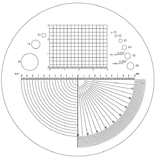Standing magnifier 7.0X 10X with glass scale C-8013 /C-8014