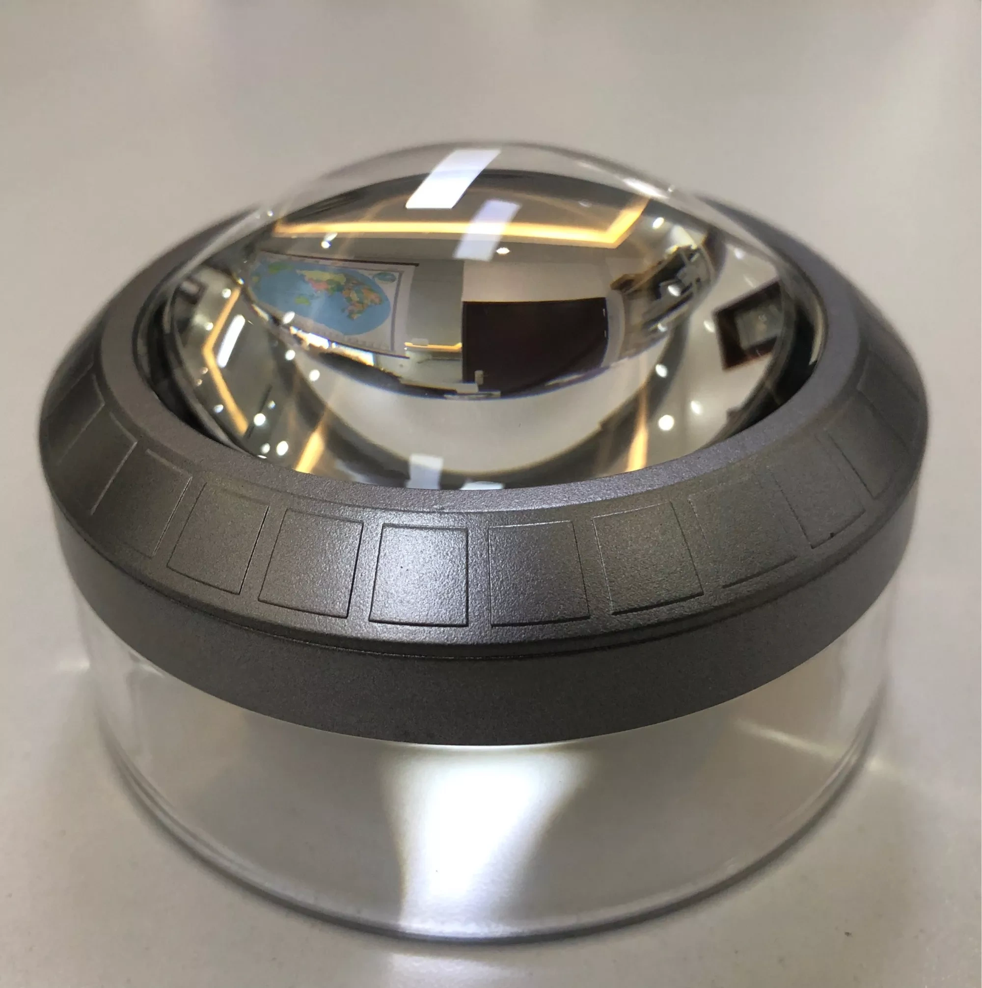 Super quality recharger LED Dome magnifier 5X C-6932 Aspheric lens