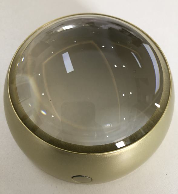 Dome magnifier paperweight magnifier 4X  with LED light illumination C-1601