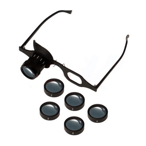 Spectacle type bifocal monocular with 5 lenses C-8541