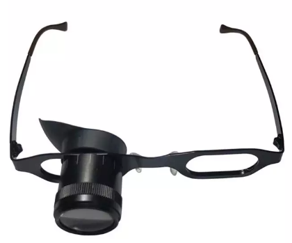 Spectacle type bifocal monocular with 5 lenses C-8541