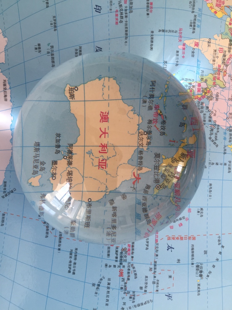 Dome Paperweight crystal K9 optical glasses magnifier 6x  C-9011