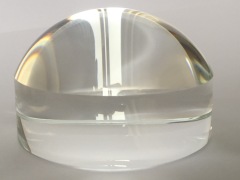 Dome Paperweight crystal K9 optical glasses magnifier 6x  C-9011