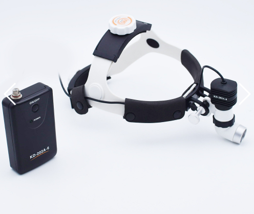 Heaband Surgical  LED lights CKD205AY-1 with Prismatic dental surgical loupes 3.0X-8.0X