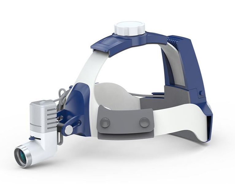 Headband Surgical LED light Cordless CKD205AY-2  with Galilean Loupes 2.5X 3.0X 3.5X  5W  (cordless)    2 pieces  batteries
