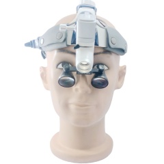 Headband Surgical LED light Cordless CKD205AY-2  with Galilean Loupes 2.5X 3.0X 3.5X  5W  (cordless)    2 pieces  batteries