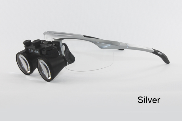 CHL medical light CHL-JC-M08P-CP with Flip Up dental surgical loupes  2.5x 3.0x 3.5x with Sports frames