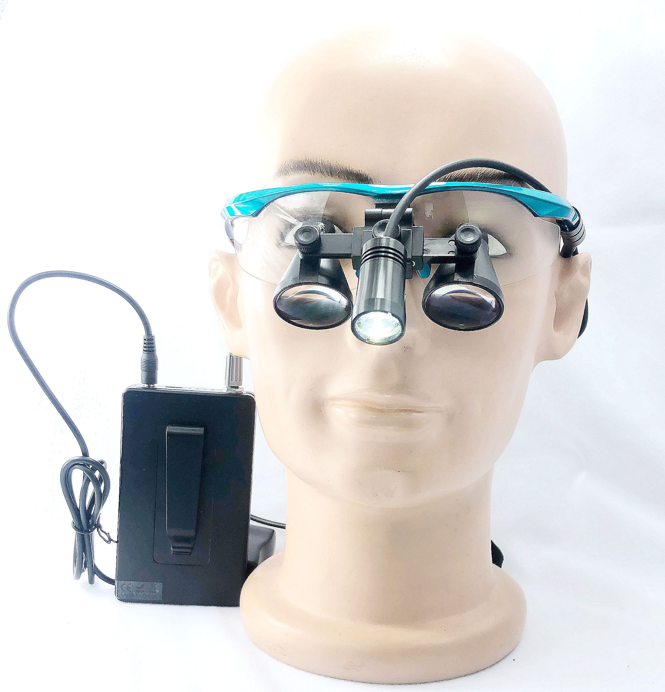 CHL medical light CHL-JC-M08P-CP with Flip Up dental surgical loupes  2.5x 3.0x 3.5x with Sports frames