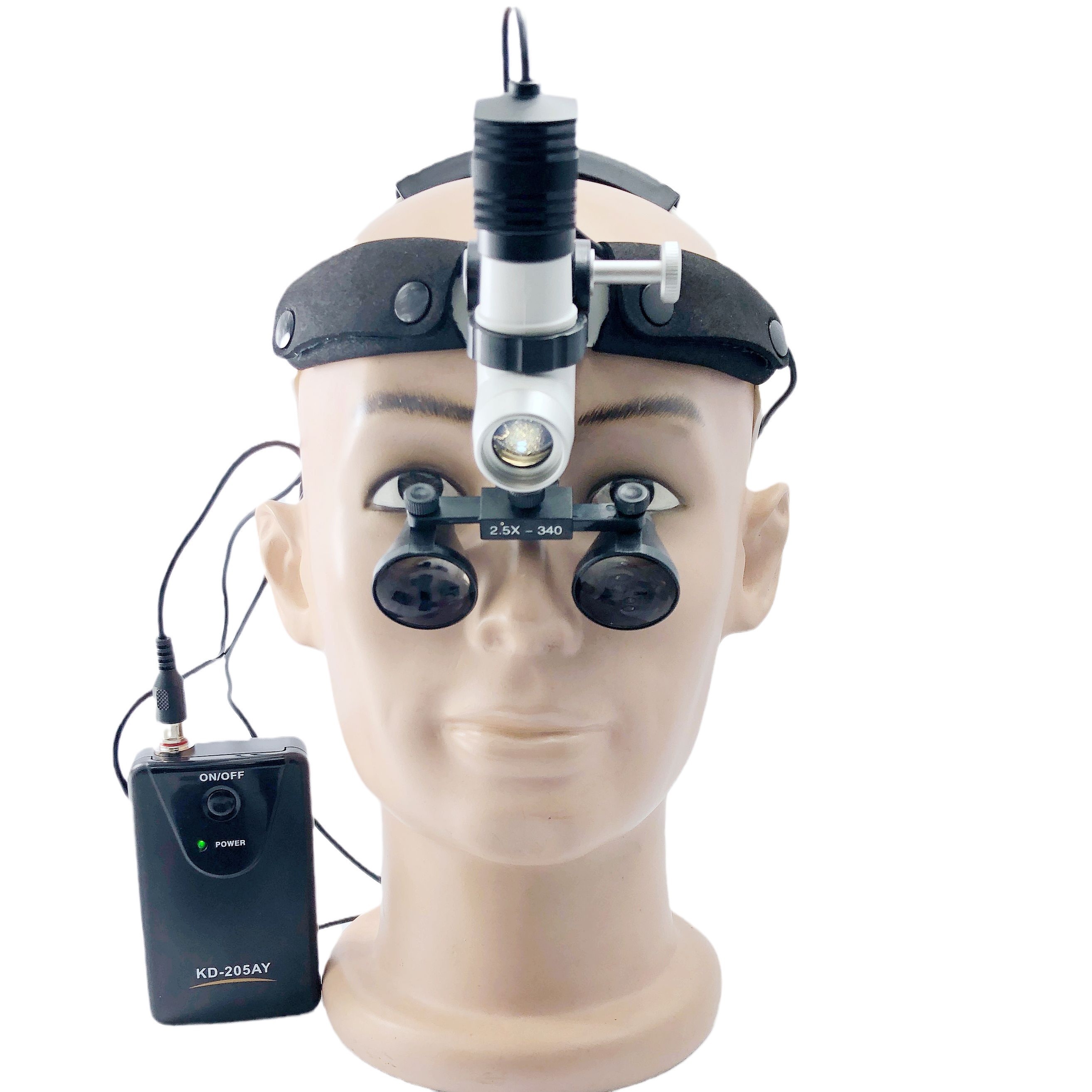 Headband Medical Lamps CKD205AY-1 with Galilean Dental surgical Loupes 2.5X 3.0X 3.5X
