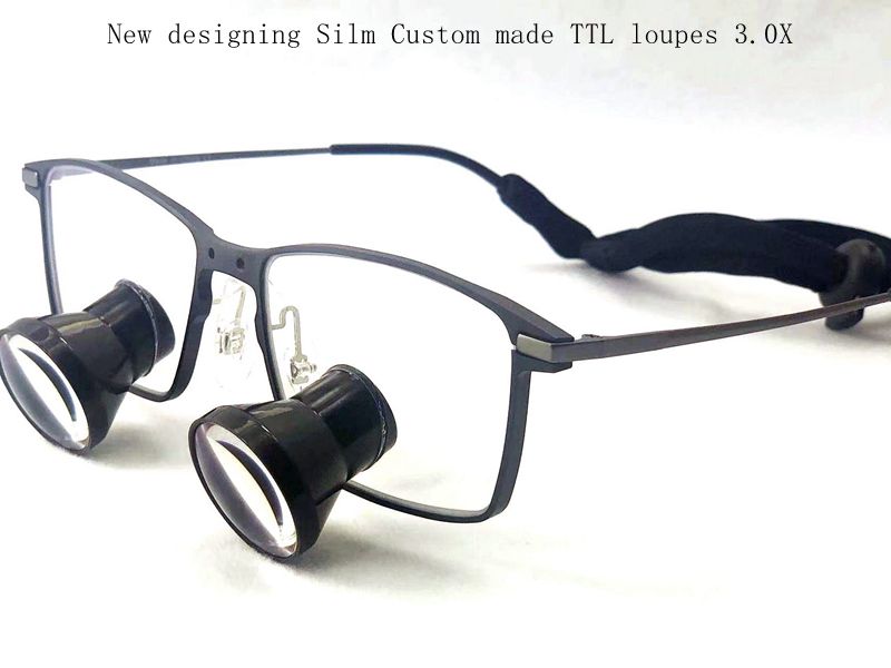 New Design Slim CustomMade TTL Dental loupes Surgical loupes Medical Magnifying Glasses 2.5x 3