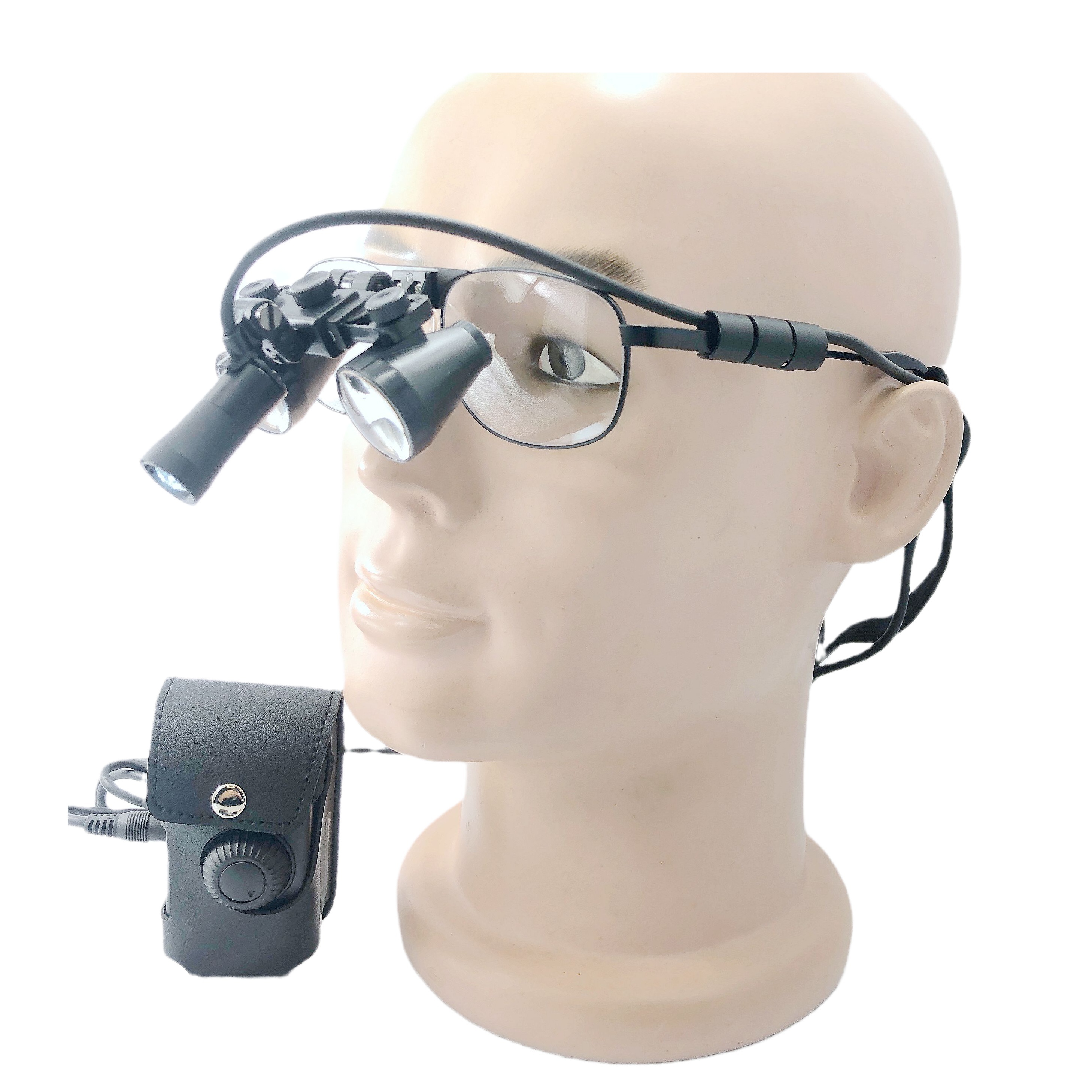 Medical light CHL-JC-M06C-BP With Flip Up dental surgical loupes  2.5x 3.0x 3.5x Titanium  frames 