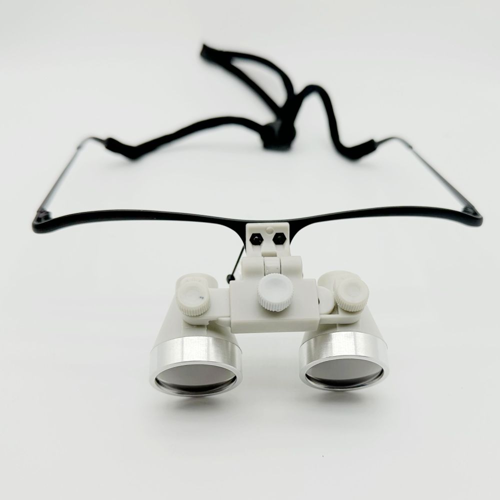 Flip Up waterproof dental surgical loupes 2.5X 3.0X 3.5X With no lens staiinless stell frames