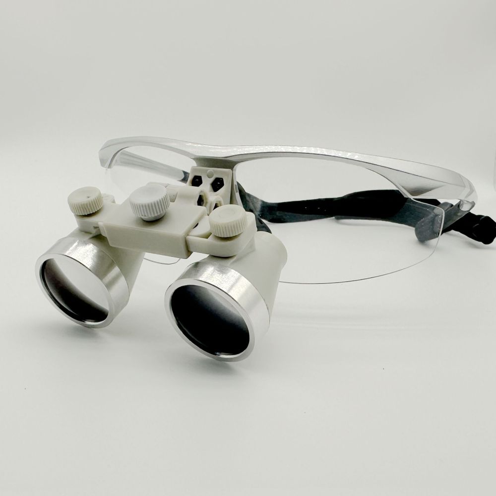 Flip Up Galilean waterproof Loupes 2.5x 3.0x 3.5x  Titanium Frames