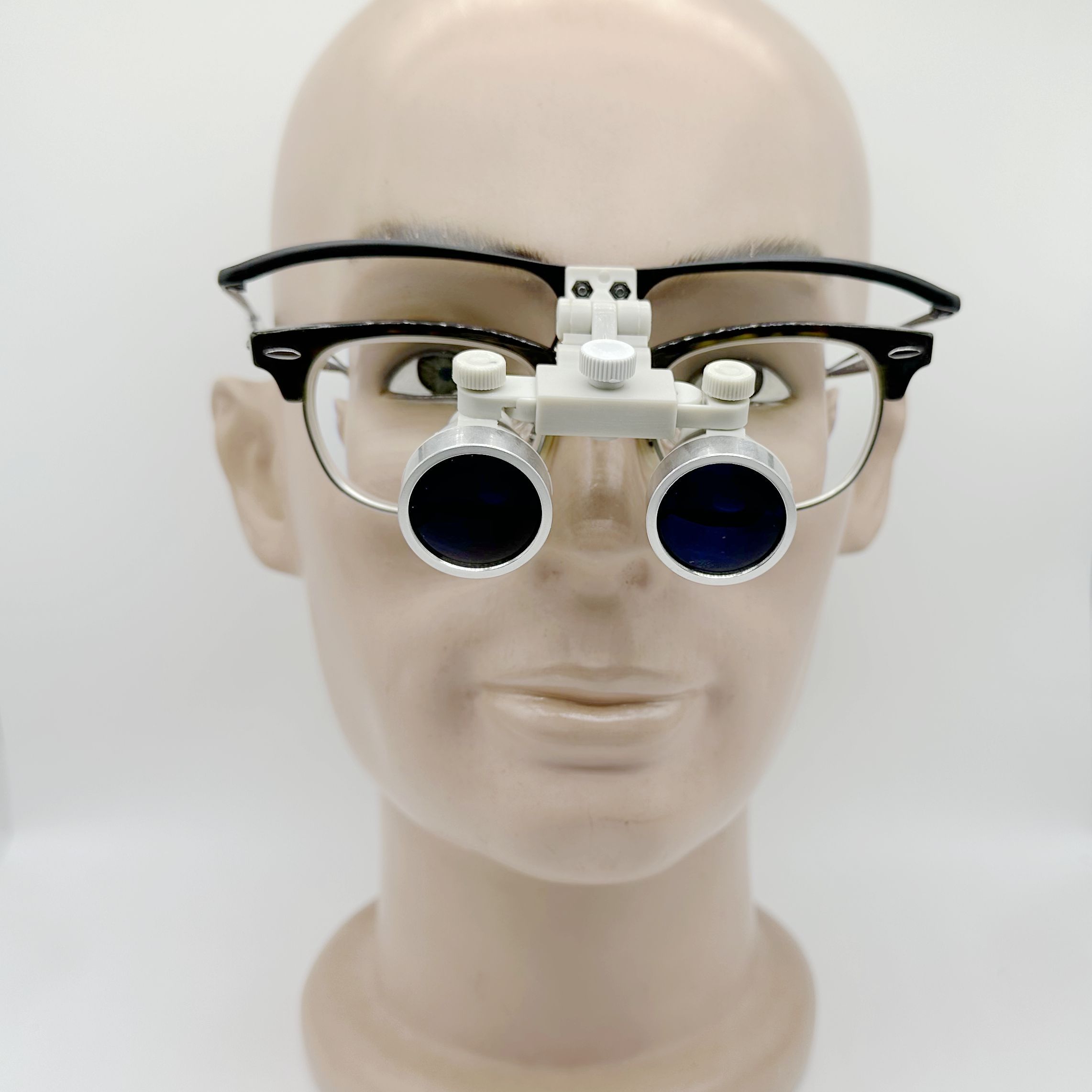 Flip Up waterproof dental surgical loupes 2.5X 3.0X 3.5X With no lens staiinless steel frames