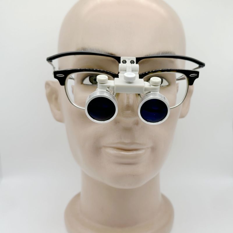 Flip Up waterproof dental surgical loupes 2.5X 3.0X 3.5X With no lens staiinless stell frames