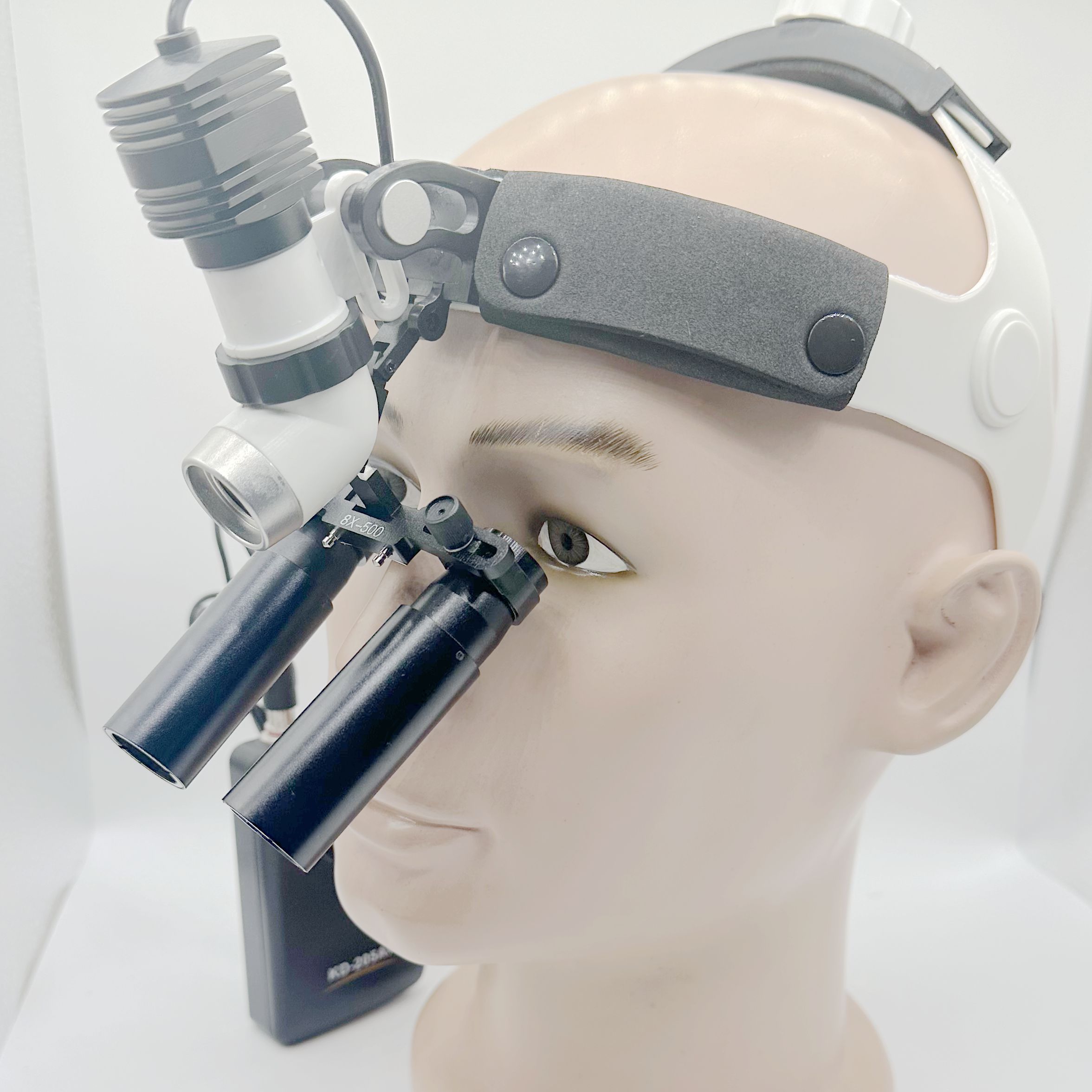 Heaband Surgical  LED lights CKD205AY-1 with Prismatic dental surgical loupes 3.0X-8.0X