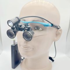 CHL medical light CHL-JC-M08P-CP with Flip Up dental surgical loupes  2.5x 3.0x 3.5x with Sports frames