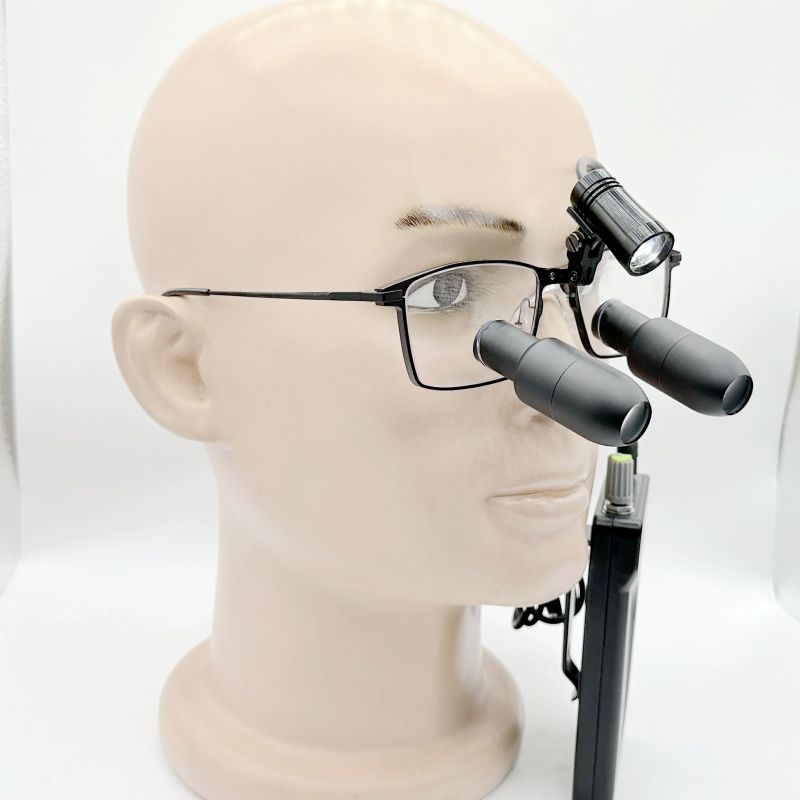 Careoptik Custom Made TTL Prismatic (Kepler) Dental Surgical Loupes with Medical Headlight CHL-M08