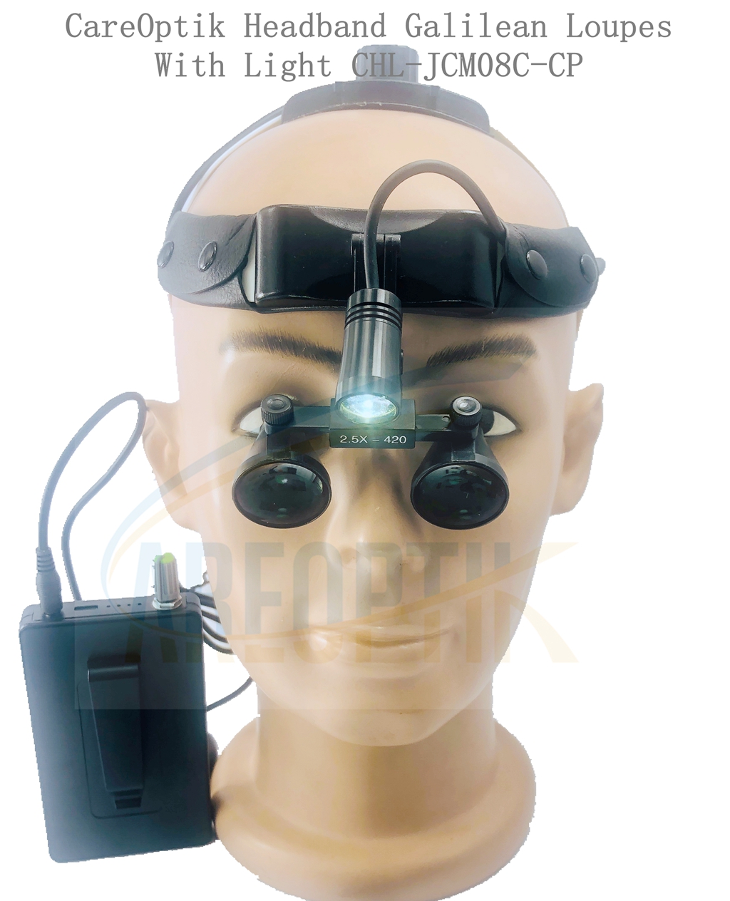 careoptik headband dental surgical loupes with lights