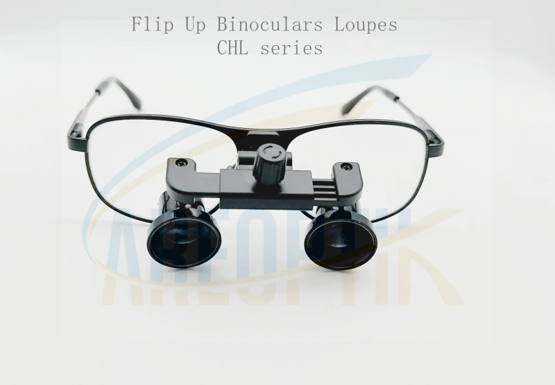 CHL Flip Up dental loupes surgical Loupes 2.5x 3.0x 3.5x with Titanium Frames CHL serie