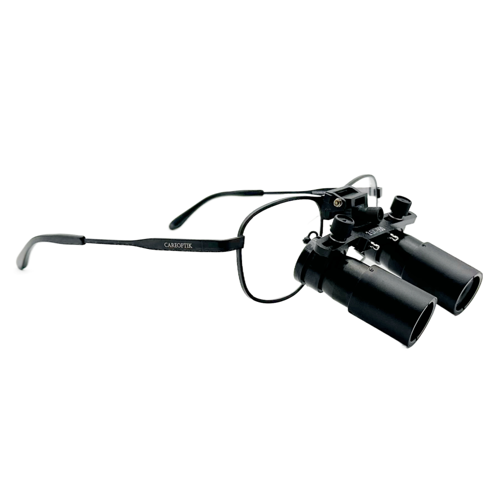 Flip Up Prismatic (Kepler) Loupes 3.0x-8.0x with Titanium Frames
