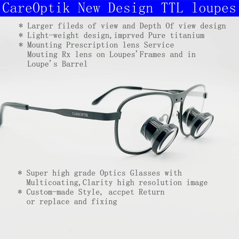 New Design Slim CustomMade TTL Dental loupes Surgical loupes Medical