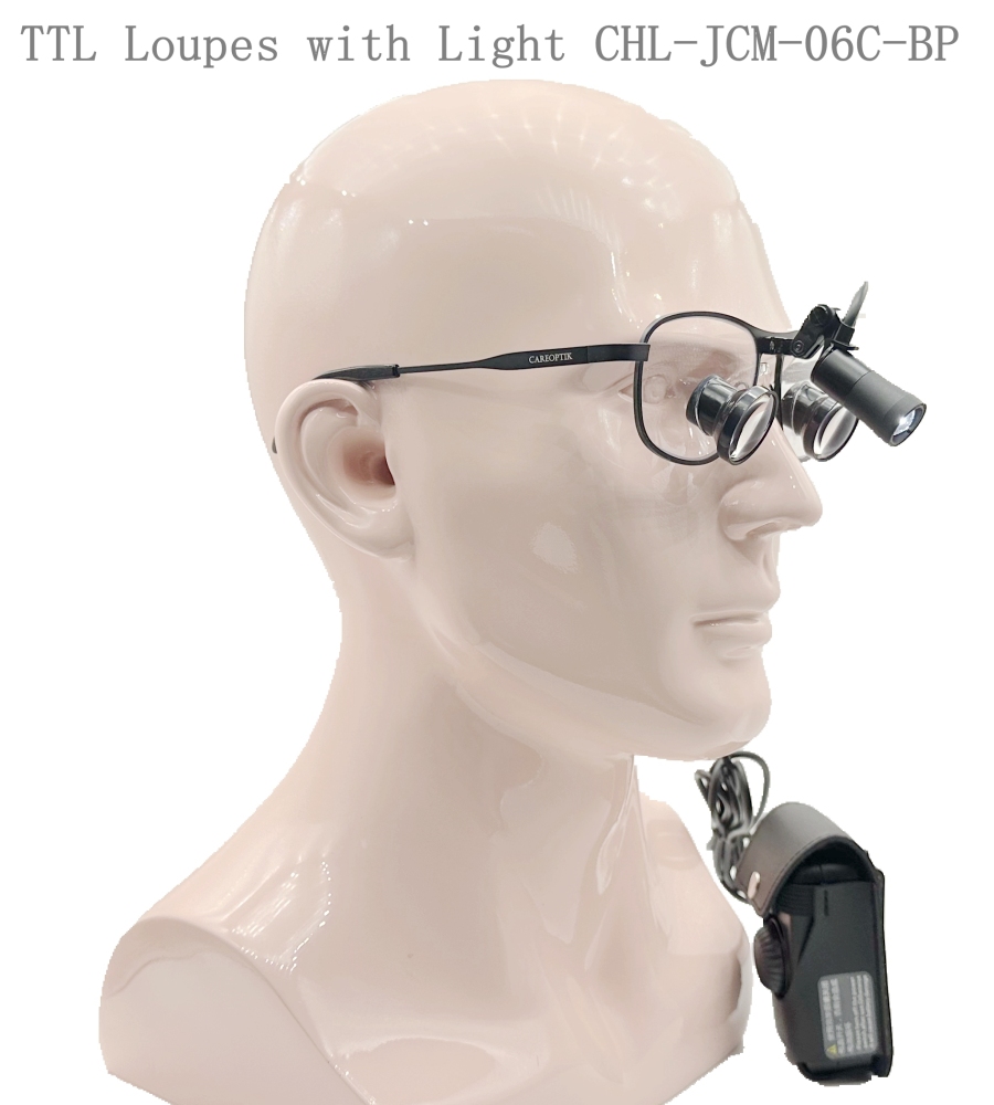 New custom made TTL loupes dental loupes surgical loupes medical loupes with LED Light CHL-JC-M06C-BP