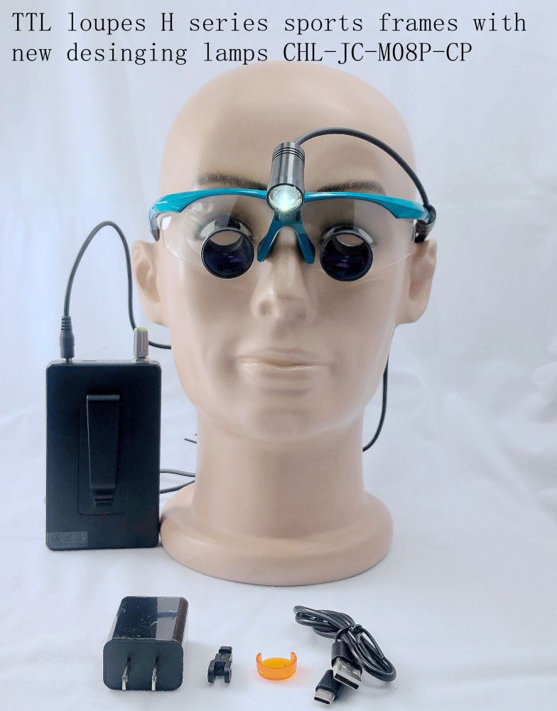 Custom Made TTL Dental Surgical Loupes 2.5x 3.0x 3.5x with Sports frames