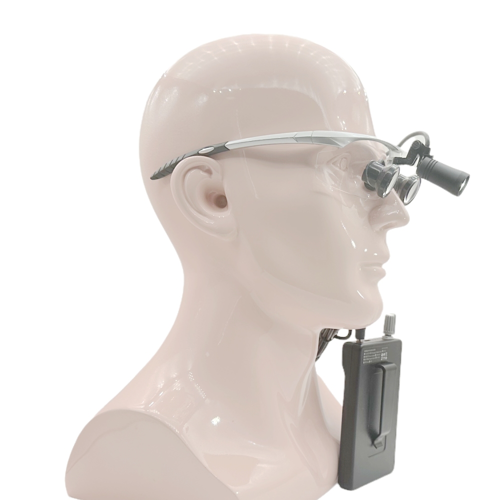 TTL Dental Loupes Surgical Loupes Medical Magnifying glasses  2.5x 3.0x 3.5x with Sports frames CHL series WIth Light CHL-JCM-08P-CP