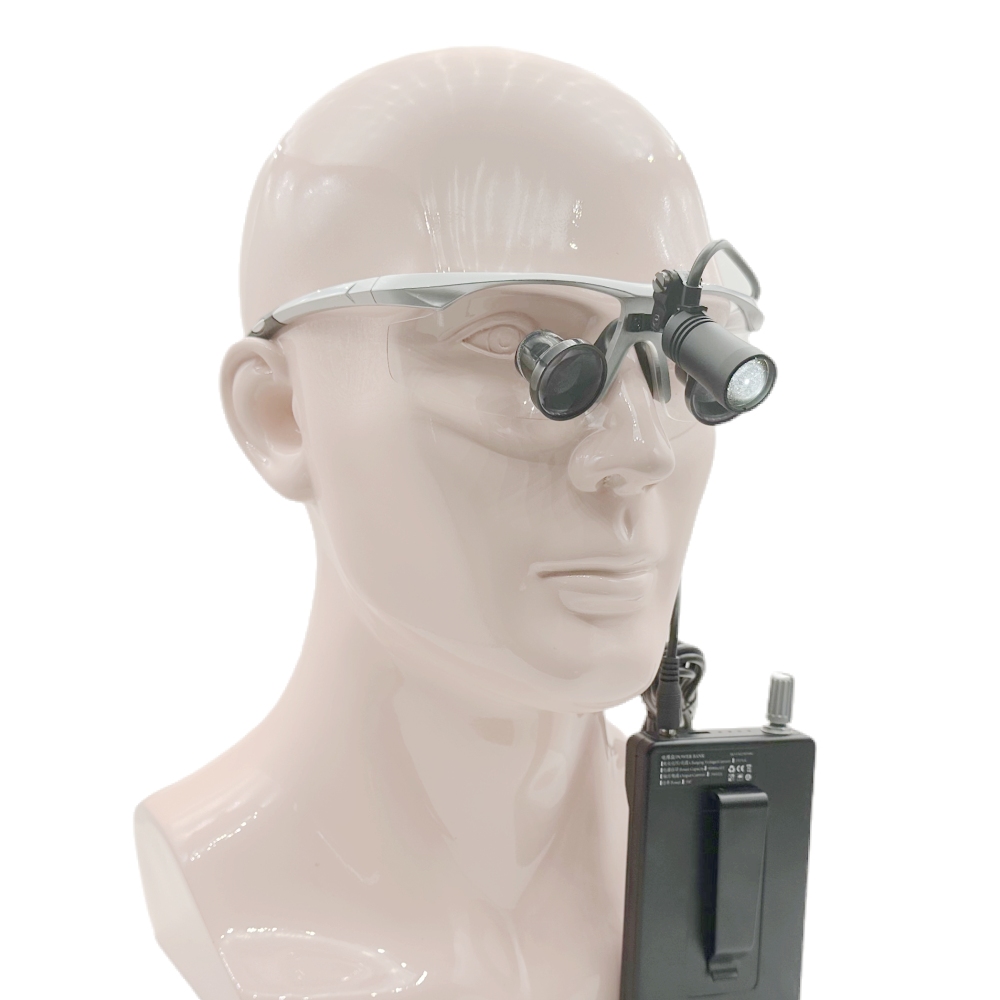 TTL Dental Loupes Surgical Loupes Medical Magnifying glasses  2.5x 3.0x 3.5x with Sports frames CHL series WIth Light CHL-JCM-08P-CP
